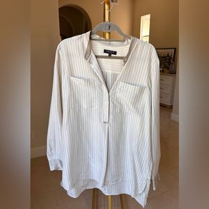 Lafayette 148 silk blouse size L